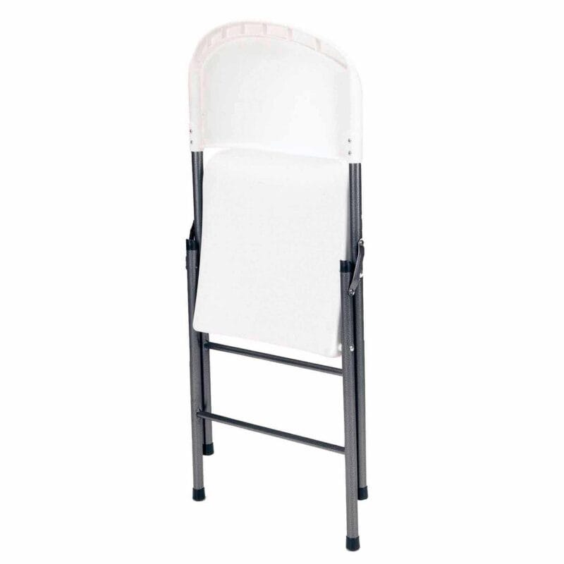 Mainstays Premium Resin Folding Chair, 4-Pack, White - Image 5
