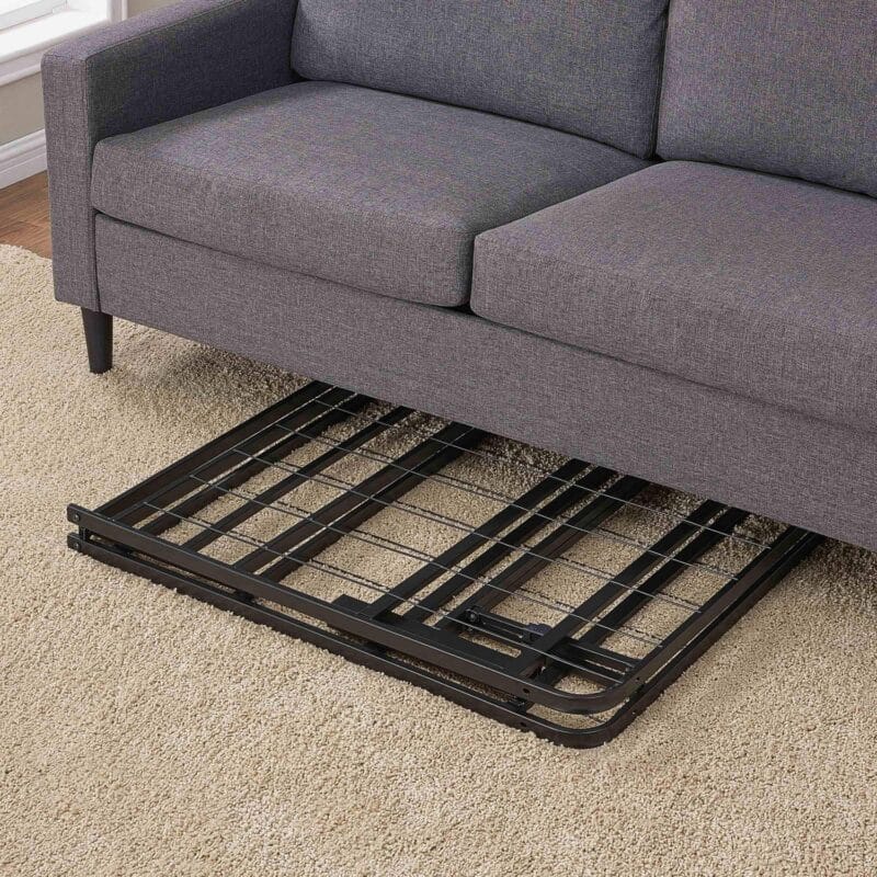 Mainstays Queen 14  High Profile Foldable Steel Platform Bed Frame with Storage Space Under Frame, No Box Spring Required, Black - Image 10