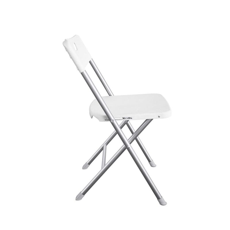 Mainstays Resin Seat and Back Folding Chair, White, 4-Pack - Image 12