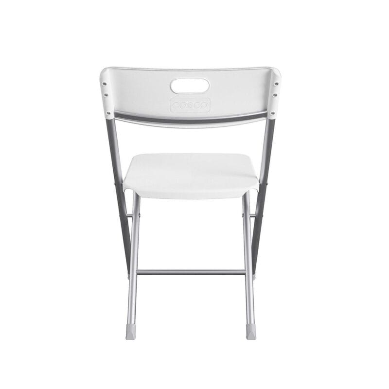 Mainstays Resin Seat and Back Folding Chair, White, 4-Pack - Image 10