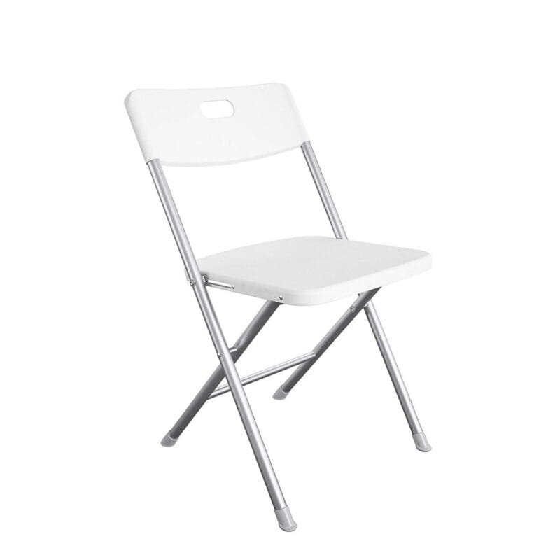Mainstays Resin Seat and Back Folding Chair, White, 4-Pack - Image 14