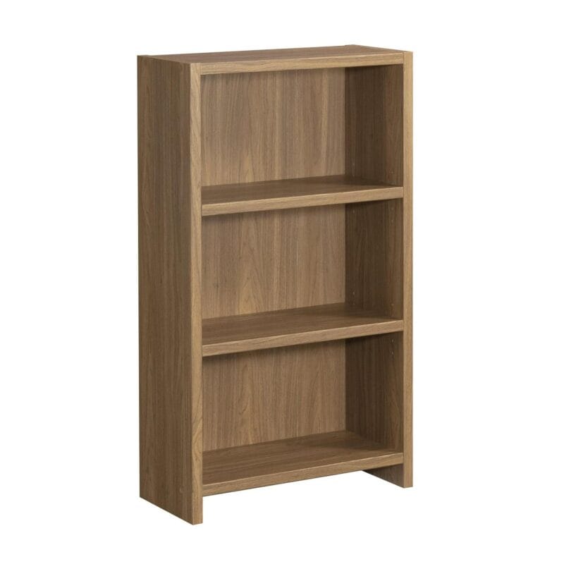 Mainstays Westley 3 Shelf Bookcase, Warm Walnut Finish - Image 6