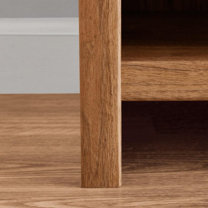 Mainstays Westley 3 Shelf Bookcase, Warm Walnut Finish - Image 4