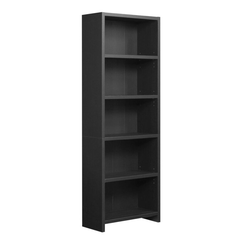 Mainstays Westley 5 Shelf Bookcase, Black Finish - Image 6