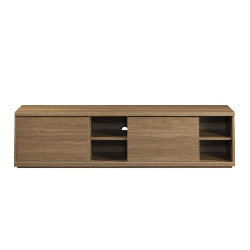 Mainstays Westley Sliding Door TV Stand for TVs up to 75a , Warm Walnut Finish - Image 9