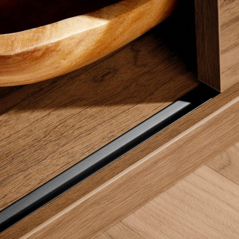 Mainstays Westley Sliding Door TV Stand for TVs up to 75a , Warm Walnut Finish - Image 4