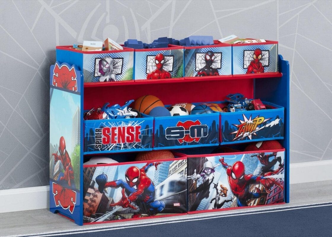 Marvel Spider-Man Deluxe 9 Bin Design and Store Toy Organizer by Delta Children - Image 3