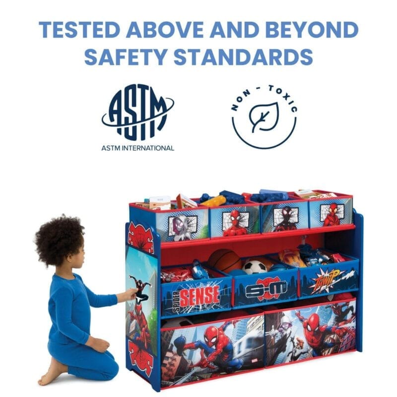 Marvel Spider-Man Deluxe 9 Bin Design and Store Toy Organizer by Delta Children - Image 8