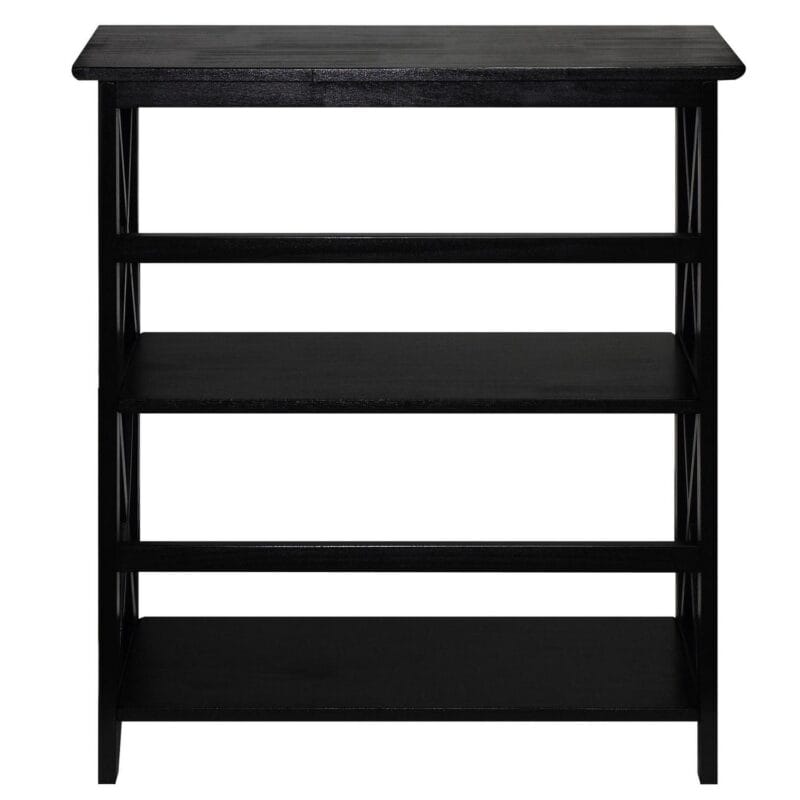 Montego 3-Shelf Bookcase-Black - Image 5