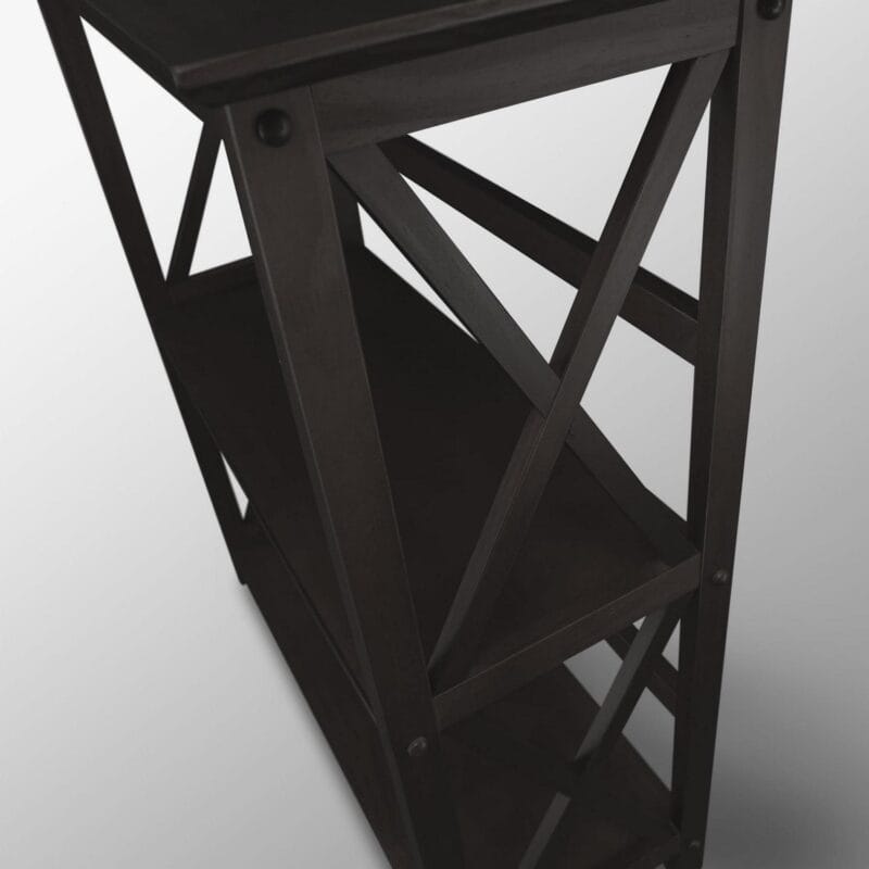 Montego 3-Shelf Bookcase-Black - Image 6