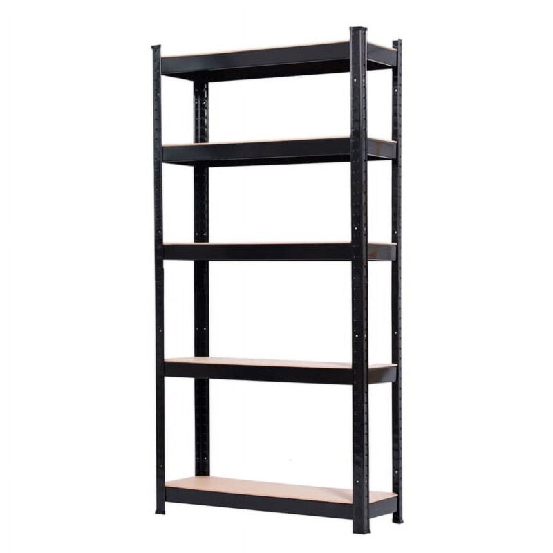 Muscle Rack 30 W x 12 D x 60 H, 5-Tier Steel Shelving, 500 lbs. Capacity per Shelf, Black - Image 5