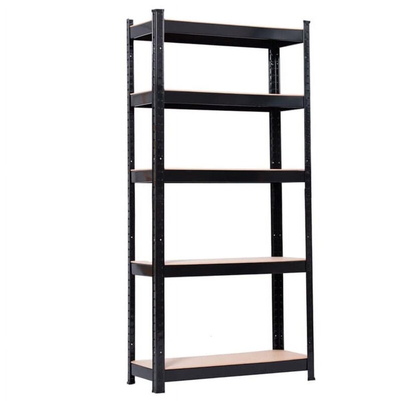 Muscle Rack 30 W x 12 D x 60 H, 5-Tier Steel Shelving, 500 lbs. Capacity per Shelf, Black - Image 4