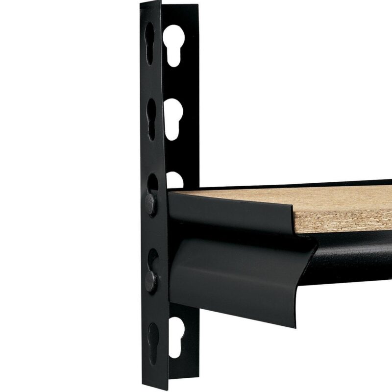 Muscle Rack 36 W x 18 D x 72 H 5-Tier Steel Shelving, Black, 4000 lbs. Capacity - Image 6