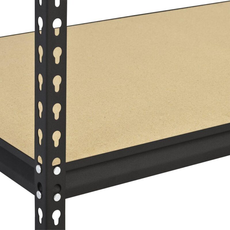 Muscle Rack 36 W x 18 D x 72 H 5-Tier Steel Shelving, Black, 4000 lbs. Capacity - Image 5