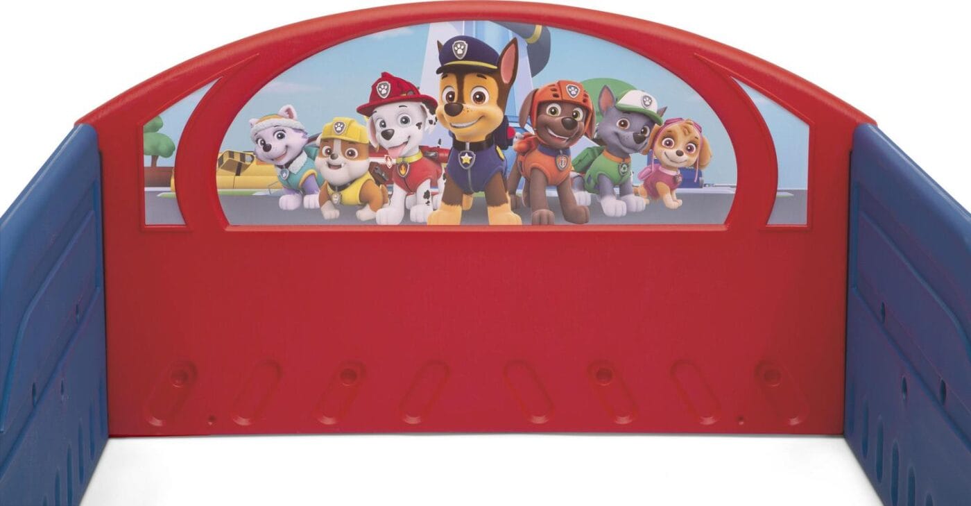 Nick Jr. PAW Patrol Plastic Sleep and Play Toddler Bed by Delta Children - Image 6
