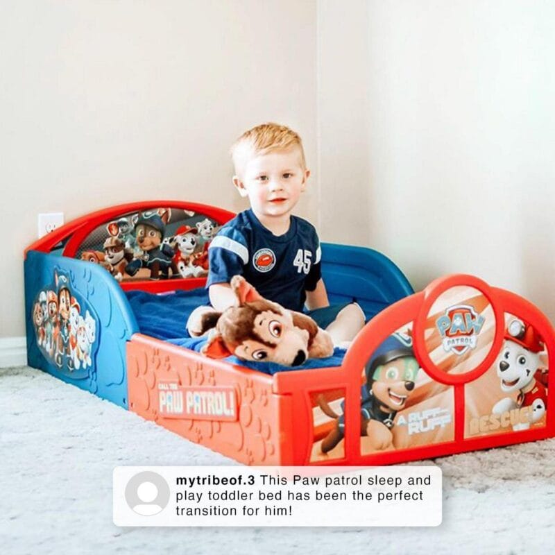 Nick Jr. PAW Patrol Plastic Sleep and Play Toddler Bed by Delta Children - Image 11
