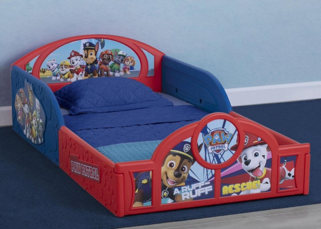 Nick Jr. PAW Patrol Plastic Sleep and Play Toddler Bed by Delta Children - Image 3