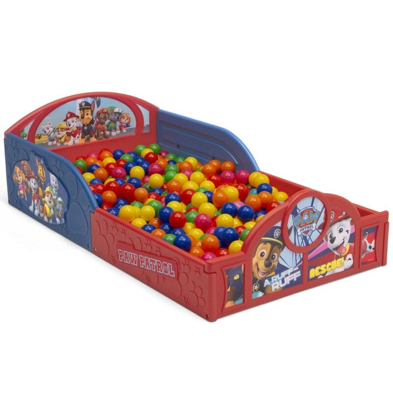 Nick Jr. PAW Patrol Plastic Sleep and Play Toddler Bed by Delta Children - Image 9