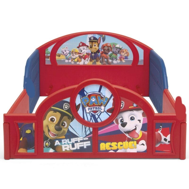 Nick Jr. PAW Patrol Plastic Sleep and Play Toddler Bed by Delta Children - Image 5