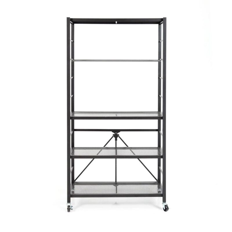 Origami 4-Shelf Adjustable R2 Series Storage Rack, Black - Image 4