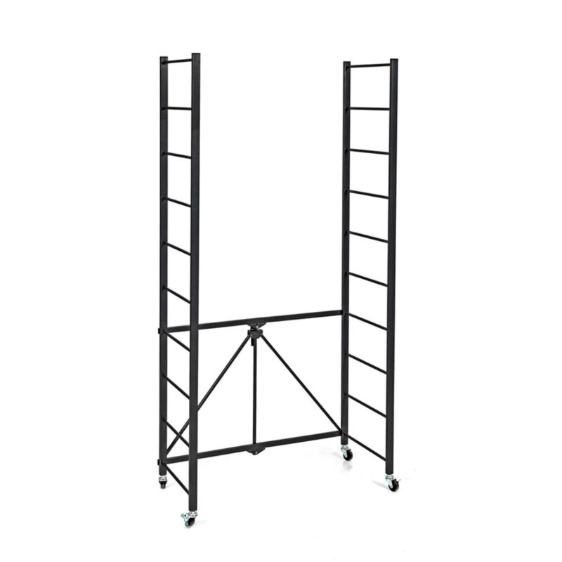 Origami 4-Shelf Adjustable R2 Series Storage Rack, Black - Image 6