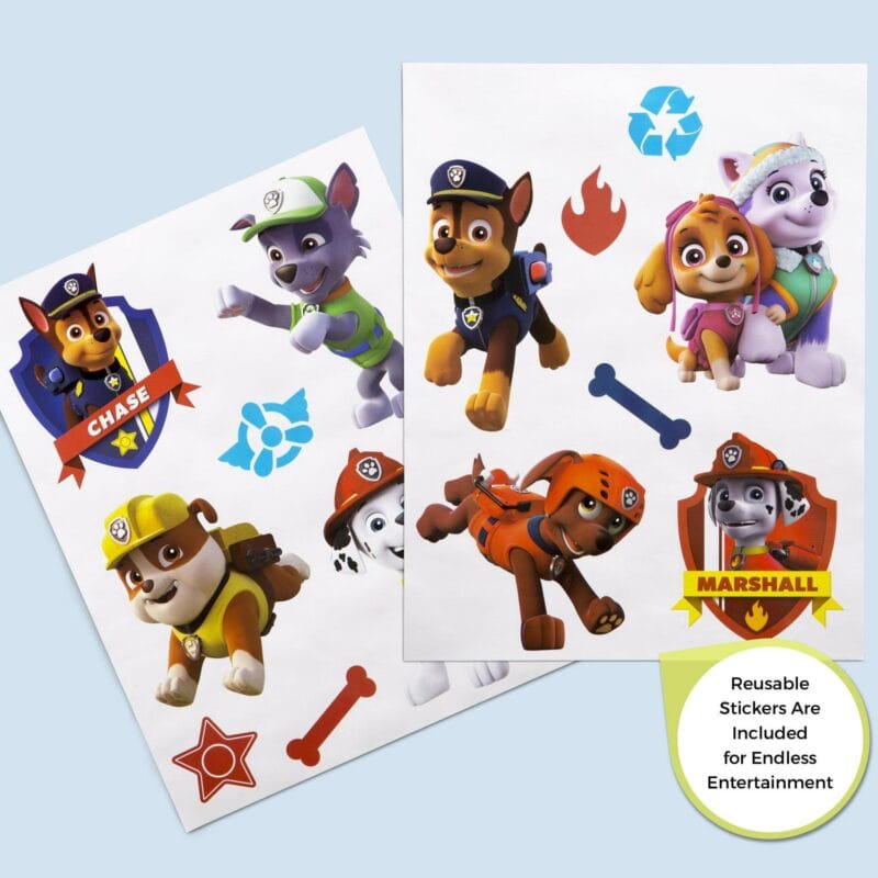 Paw Patrol 4-Piece Toddler Playroom Set a Includes Table, 2 Chairs and Toy Bin, Blue - Image 9