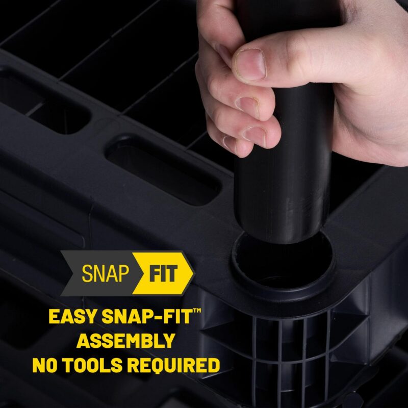 Plano 5-Shelf Heavy Duty Plastic Storage Shelves, 73a x 36a x 18a , 750lb Capacity - Image 5