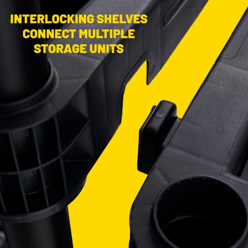 Plano 5-Shelf Heavy Duty Plastic Storage Shelves, 73a x 36a x 18a , 750lb Capacity - Image 6