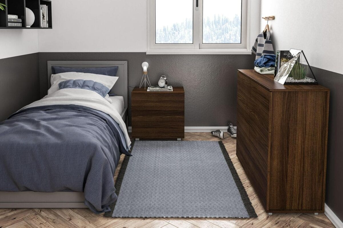 Polifurniture Madison Modern 6 Drawer Wood Double Dresser, Walnut - Image 2