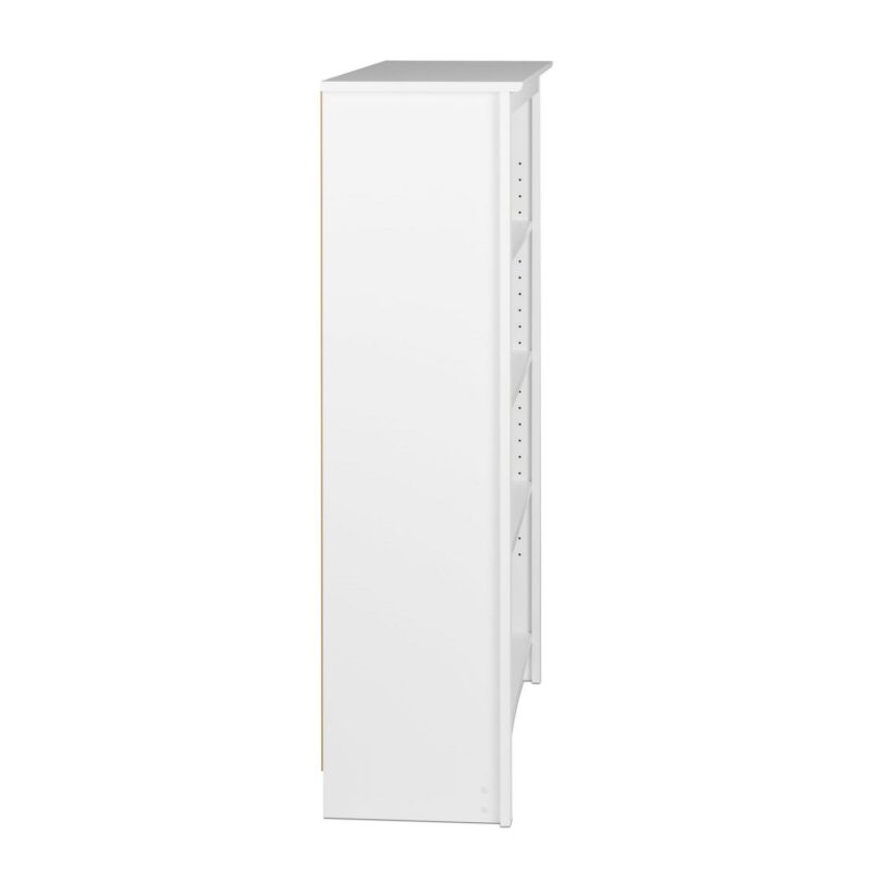 Prepac Home Office 4-Shelf Standard Bookcase with Laminate Finish, White - Image 3