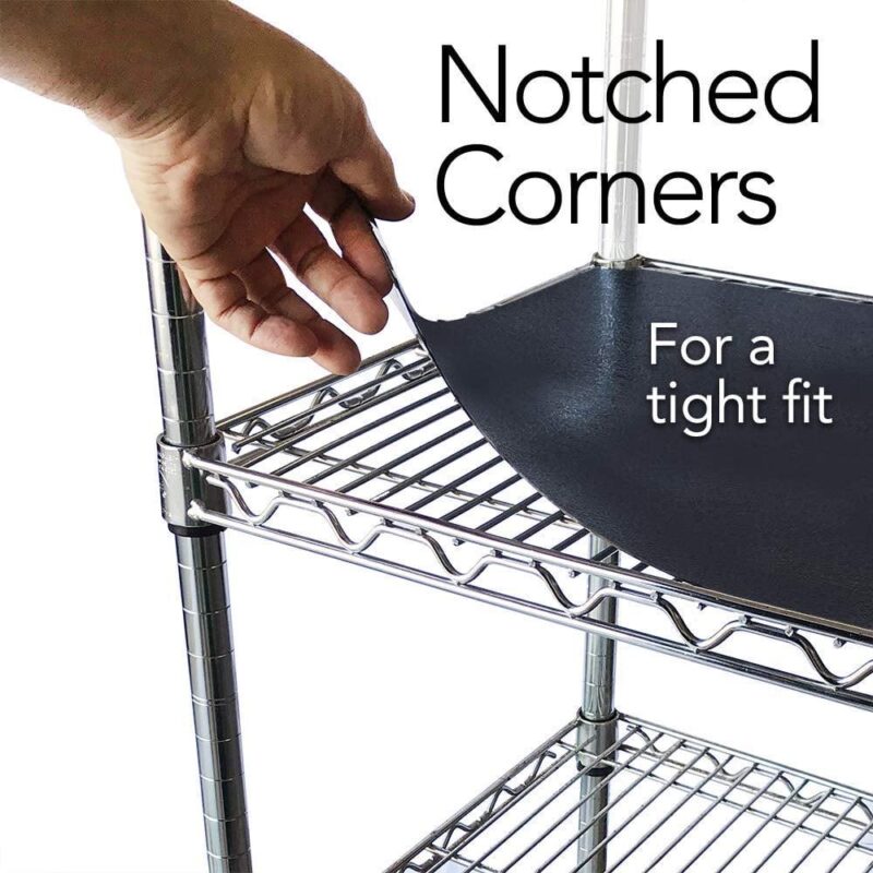 RESILIA Shelf Liner Set for Wire Shelving Units a 5 Pack, 14 Inches x 30 Inches, Black Diamond Pattern, Anti-Slip, Heavy Duty, Made in The USA, for Kitchen, Bathroom, Garage Storage - Image 5