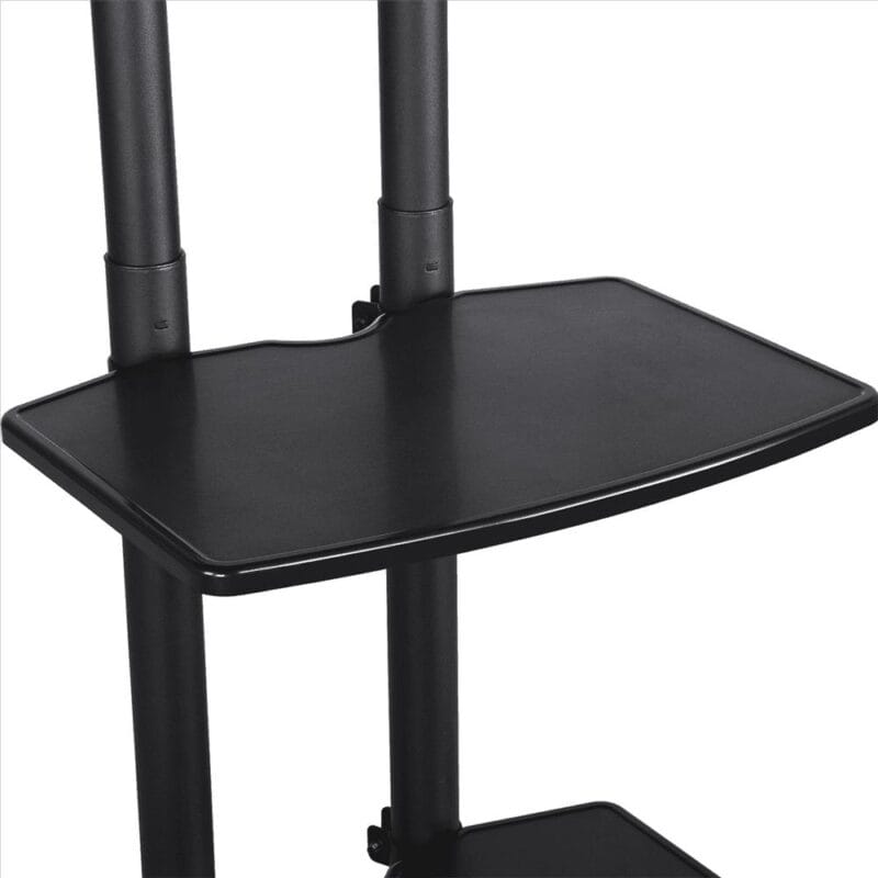 Renwick Adjustable TV Stand with Stroage for 32 to 75 , Black - Image 7