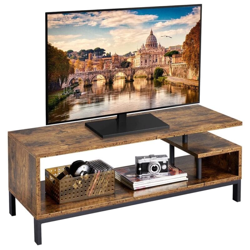 Renwick Industrial TV Stand for TVs up to 50'', Rustic Brown