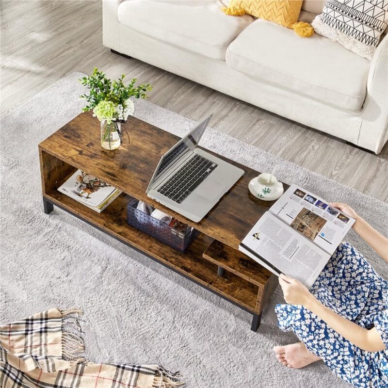 Renwick Industrial TV Stand for TVs up to 50'', Rustic Brown - Image 3