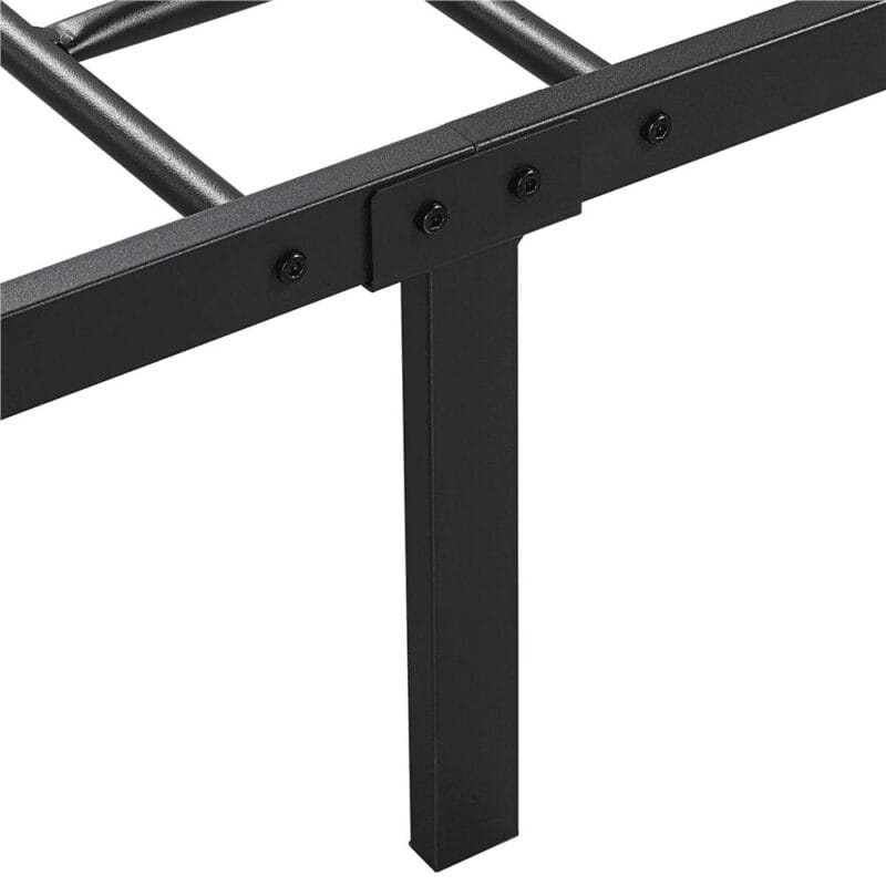 Renwick Jocelyn Modern Scroll Metal Platform Twin Bed, Black - Image 8