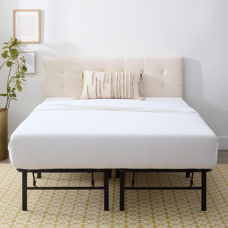 Rest Haven 14  Black Steel Platform Bed Frame, Queen - Image 10