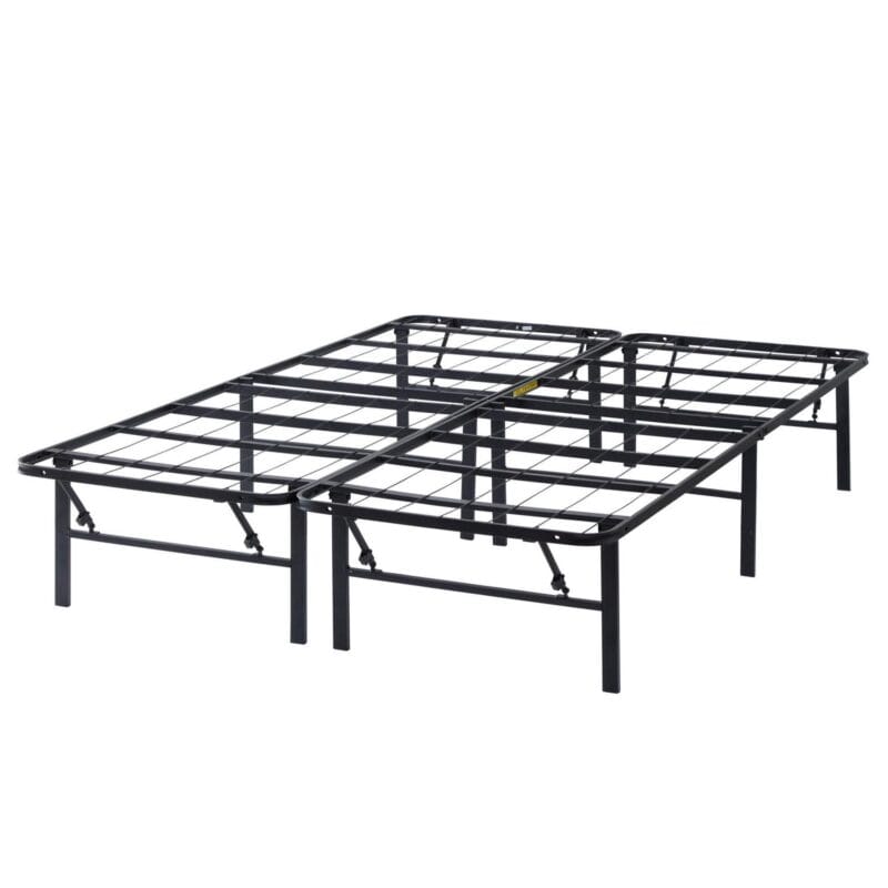 Rest Haven 14  Black Steel Platform Bed Frame, Queen - Image 11