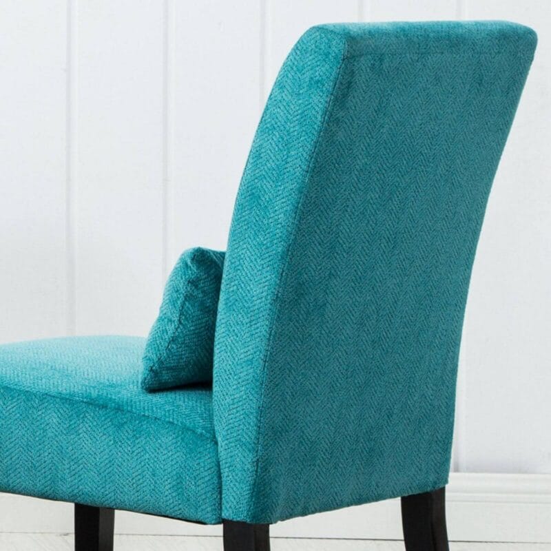Roundhill Pisano Fabric Armless Contemporary Accent Chair with Kidney Pillow, Multiple Colors Available - Image 6