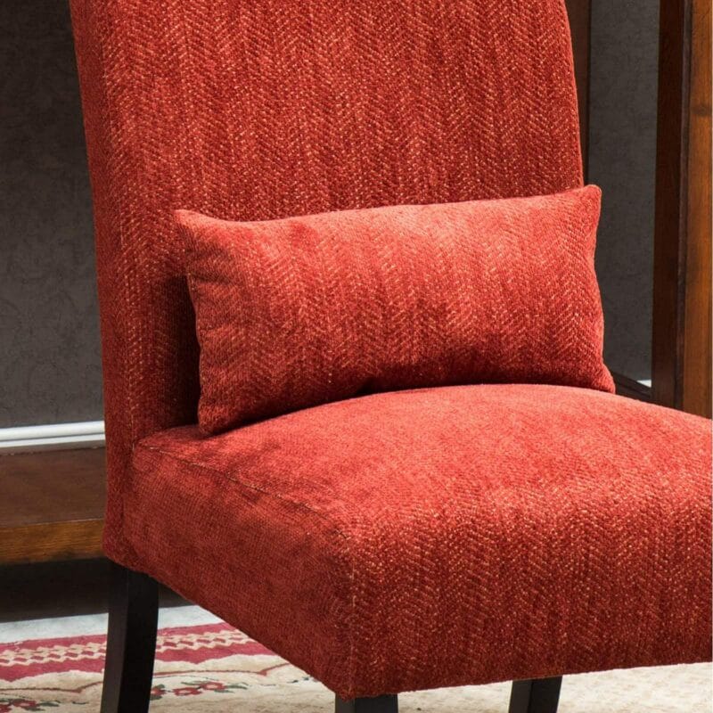 Roundhill Pisano Fabric Armless Contemporary Accent Chair with Kidney Pillow, Multiple Colors Available - Image 9