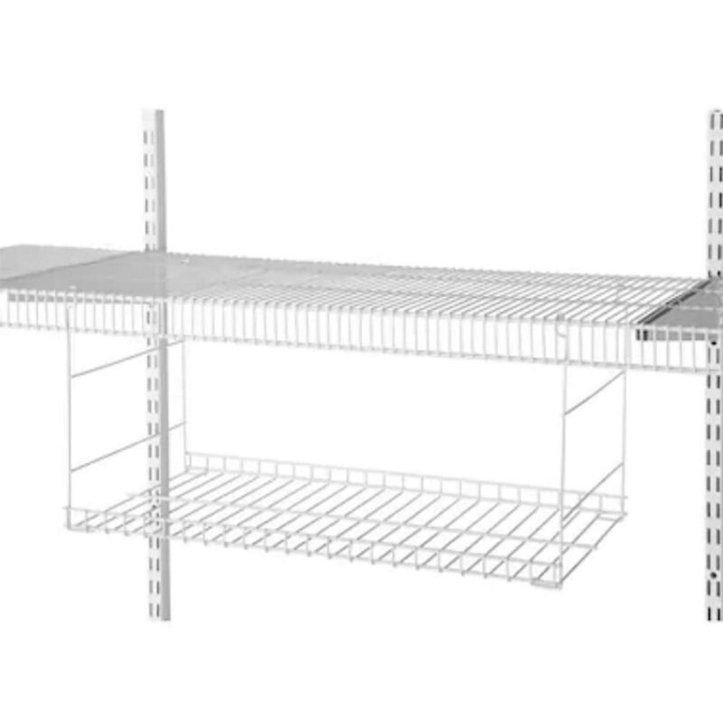 Rubbermaid 24  Universal Closet Steel Wire Added Storage Hanging Shelf (2 Pack) - Image 6