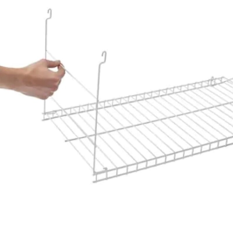 Rubbermaid 24  Universal Closet Steel Wire Added Storage Hanging Shelf (2 Pack) - Image 2