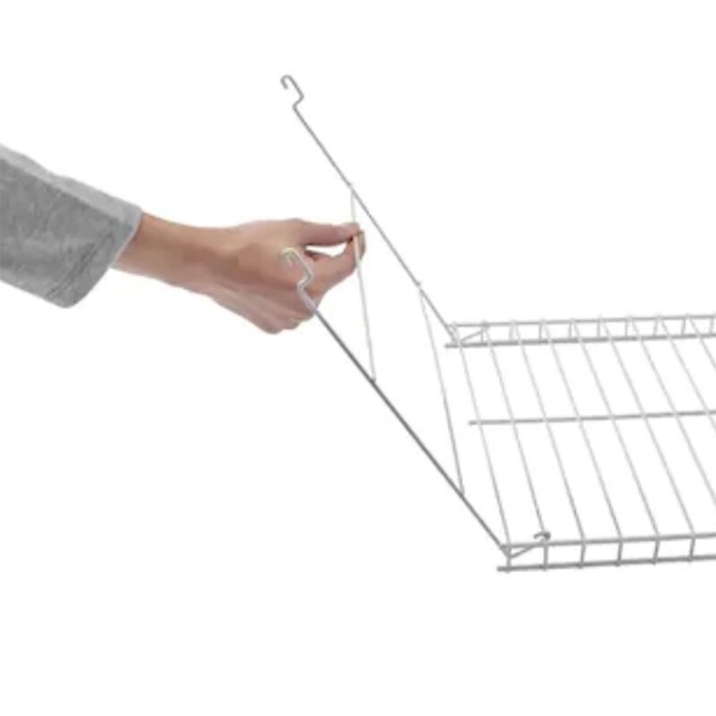 Rubbermaid 24  Universal Closet Steel Wire Added Storage Hanging Shelf (2 Pack) - Image 3