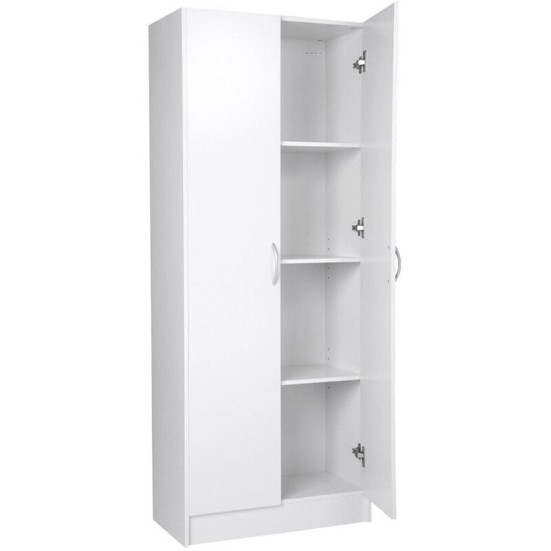 SKYSHALO Kitchen Pantry Cabinet with Doors and Adjustable Shelves i 1/4 24  x 12  x 60  Tall Food Pantry Storage Cabinet for Kitchen, Living Room and Dinning Room 110LB Loading