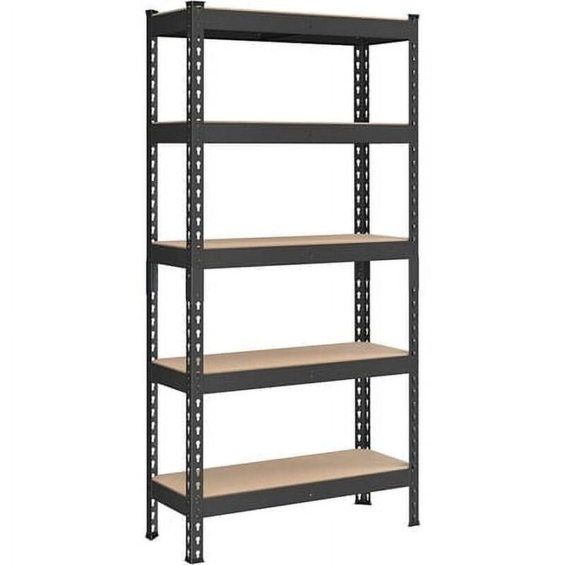 SONGMICS 5-Tier Storage Shelves Garage Storage Boltless Assembly Adjustable Shelving Units 11.8 x 29.5 x 59.1 Inches Load 1929 lb Each Shed Warehouse Basement, Black - Image 9