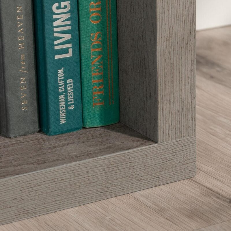 Sauder 4-Cube Organizer Storage Bookcase Mystic Oak, Mystic Oak Finish - Image 6