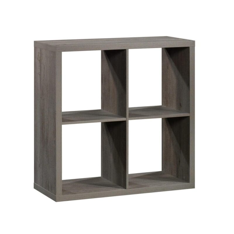 Sauder 4-Cube Organizer Storage Bookcase Mystic Oak, Mystic Oak Finish - Image 3