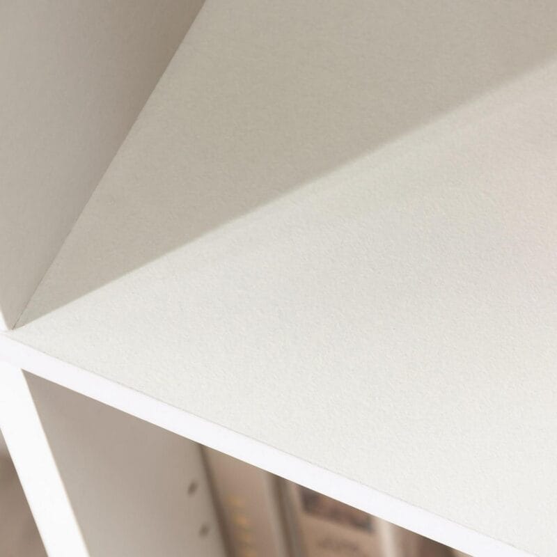 Sauder Beginnings 5-Shelf Bookcase, Soft White Finish - Image 3