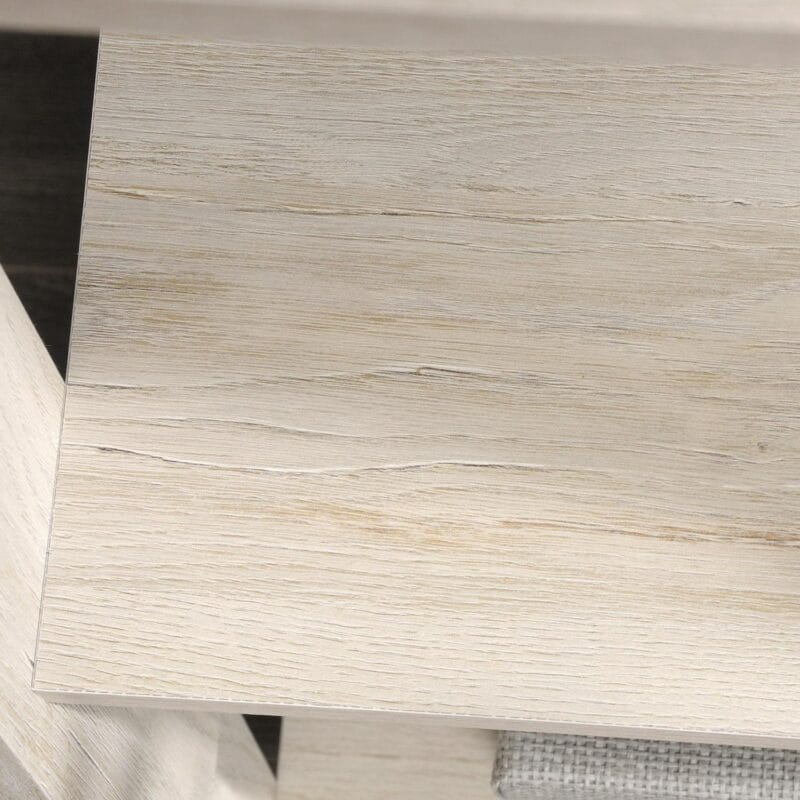 Sauder Trestle 5-Shelf Bookcase, Chalked Chestnut Finish - Image 3