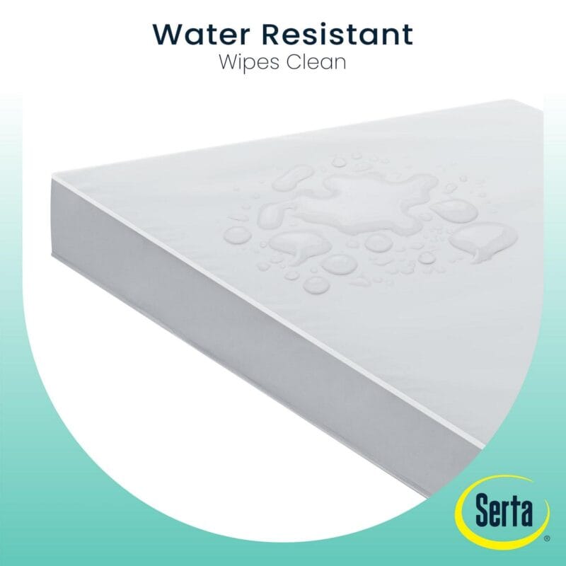 Serta SleepTrue Sparkling Sky Breathable Baby Bed Crib Mattress and Toddler Mattress with Removable/Machine Washable Cover - GREENGUARD Gold a Waterproof - Sustainably Sourced Core Fiber Core, Blue - Image 5