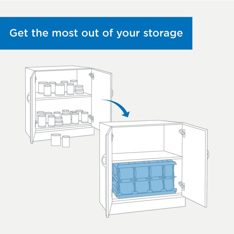 Shelf Reliance Cansolidator Pantry, 60 Can Storage Rotation System - Image 4